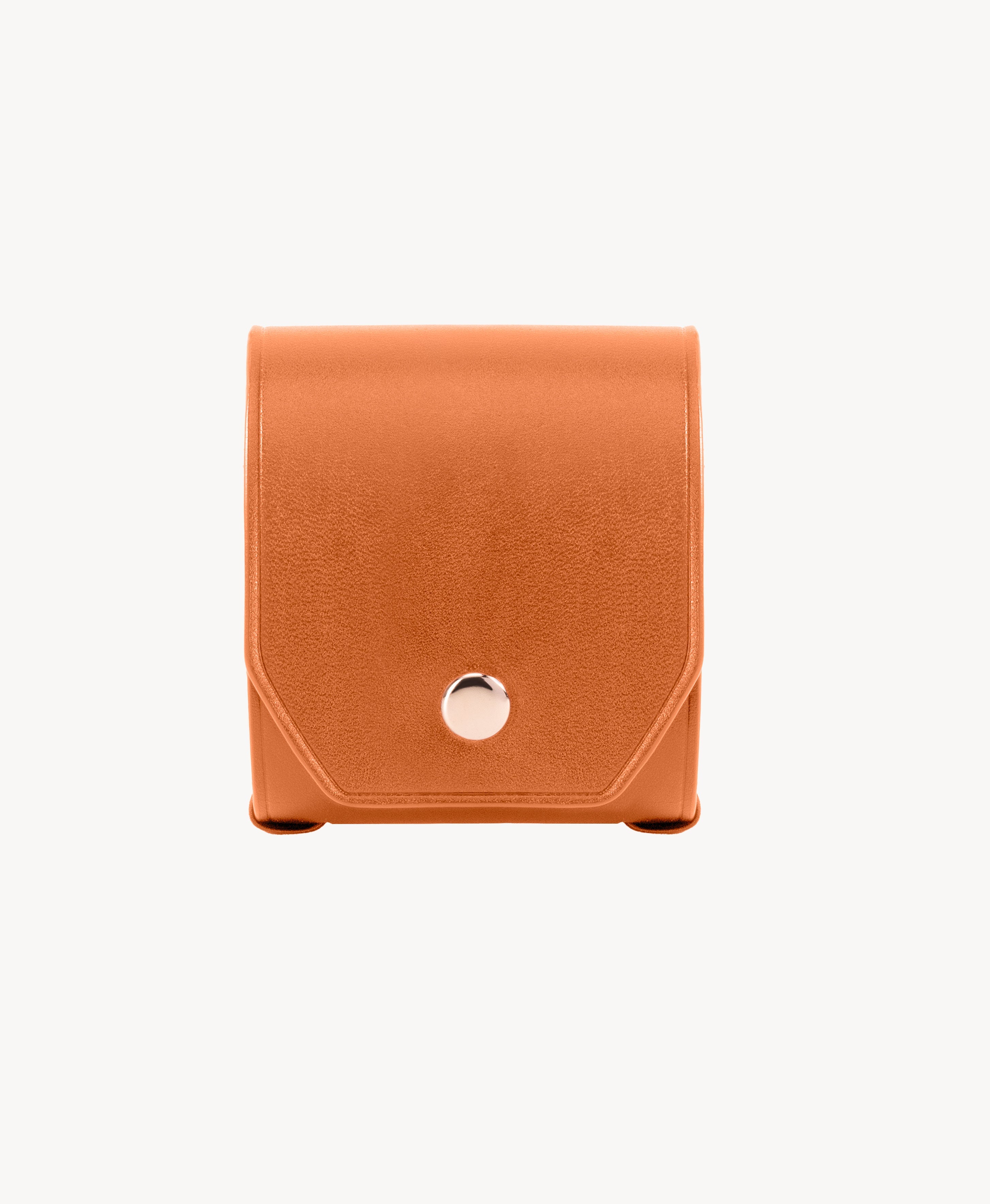 Yellow full grain leather cash wrap wallet detail view 3