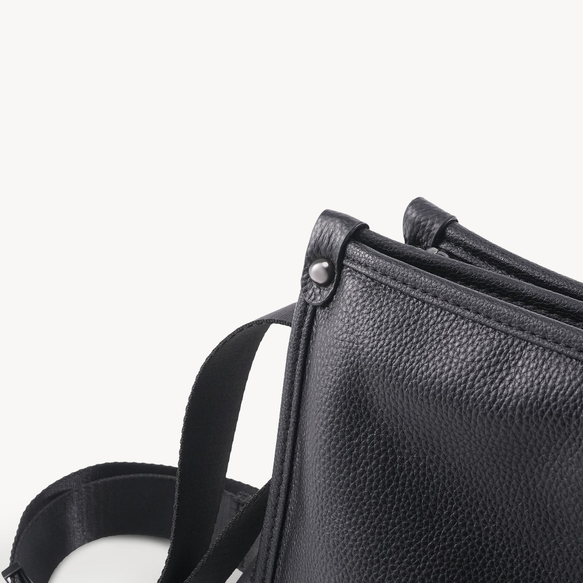 Top-Grain Leather Messenger Bag