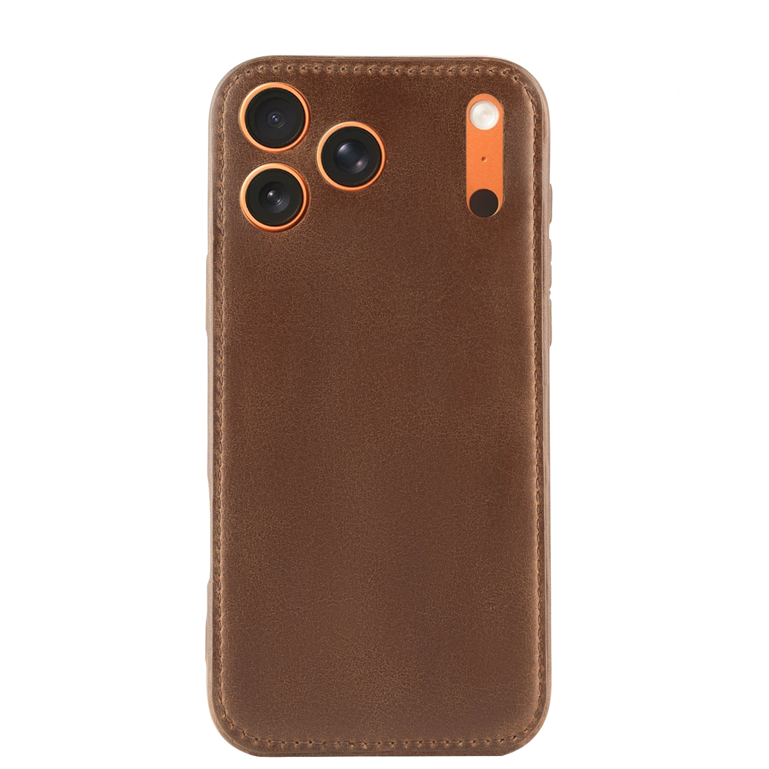 Kakavy Handcrafted Vegetable-Tanned Leather iPhone Case – Vintage Patina Edition