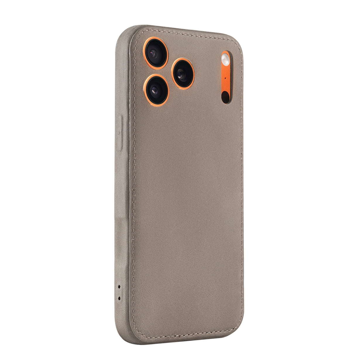 Kakavy Handcrafted Vegetable-tanned leather Case iPhone Vintage Patina Edition Grey