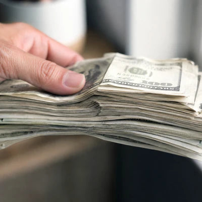 Fuller leather cash wrap carry for more folded bills