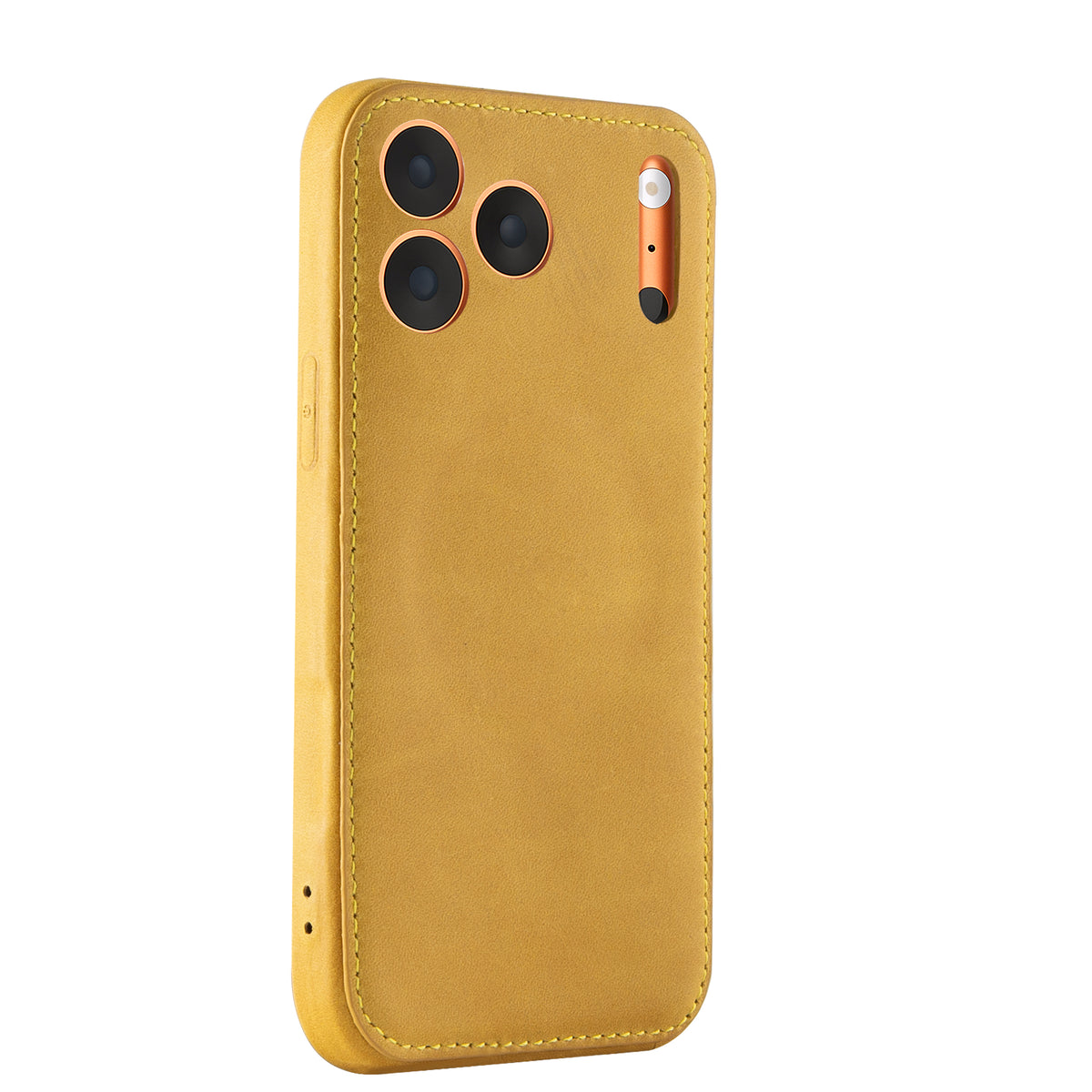 Kakavy håndlavet vegetabilsk-garvet læder iPhone-etui Vintage Patina Edition Gold