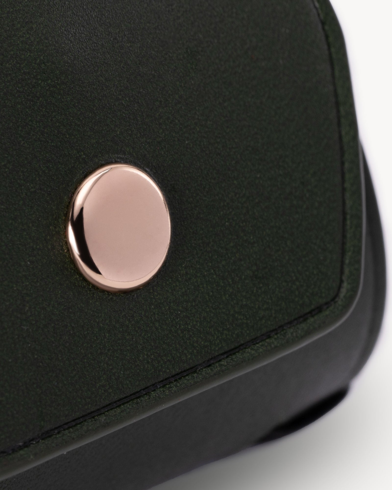 Forest Green full grain leather cash wrap wallet detail view 5