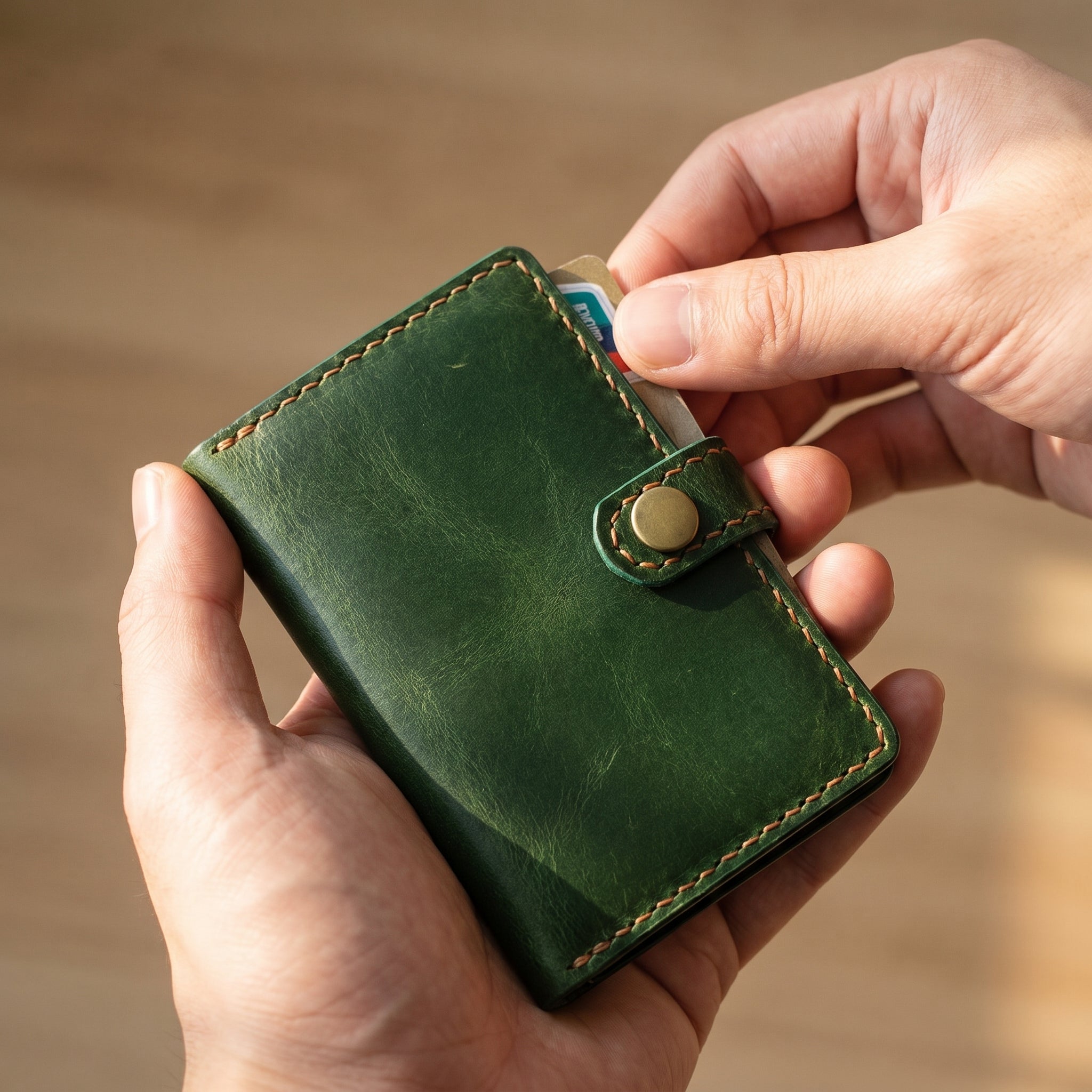 Handcrafted Leather Wallet — Built to Age, Made to Last