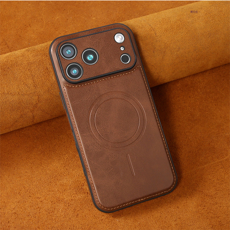 Kakavy High-Quality Imitation Leather MagSafe Case