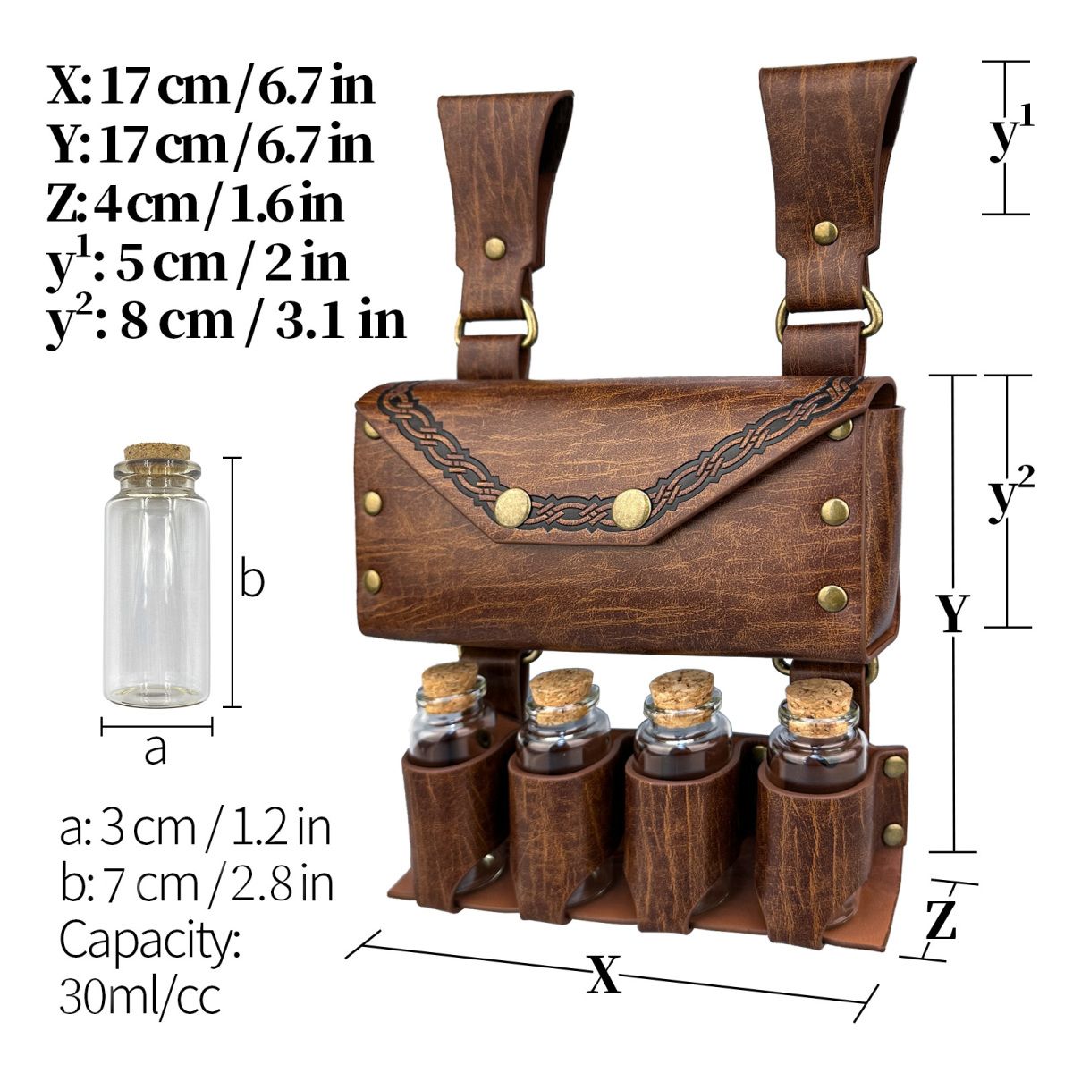 KAKAVY Vintage PU Leather Belt - Durable & Stylish Everyday Wear detail image 11