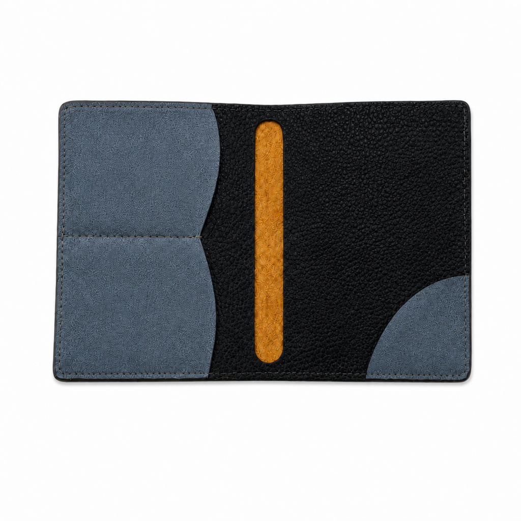 KAKAVY Handmade Genuine Leather Passport Holder leather passport holder detail photo 3