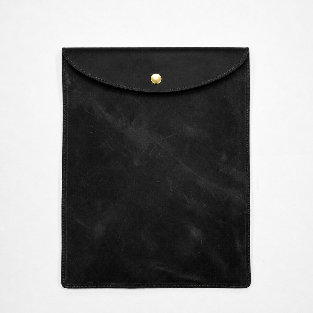 KAKAVY Handcrafted Leather MacBook Sleeve (Fits 13-16 inch laptops) leather laptop sleeve detail photo 16