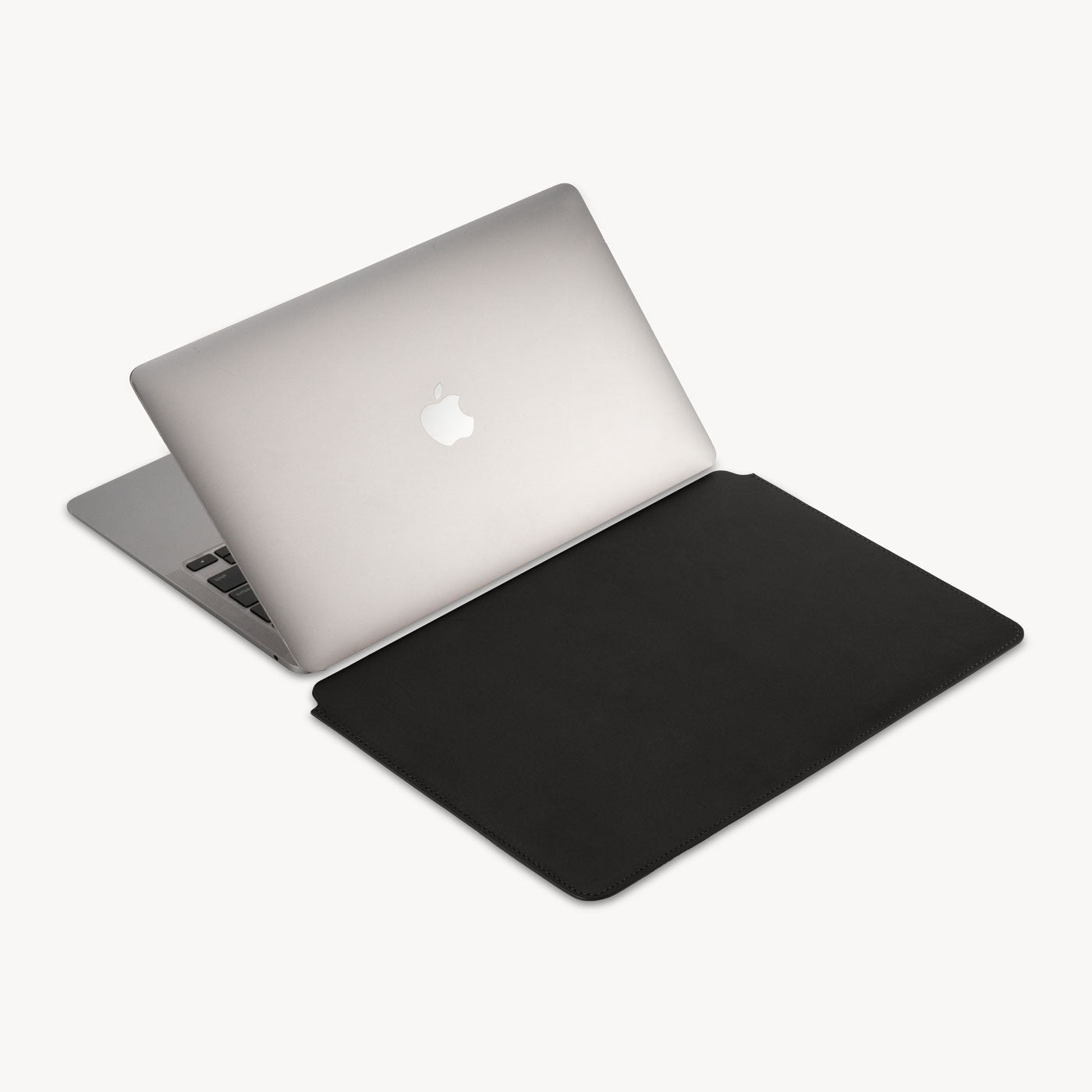 Černé celokožené pouzdro na notebook