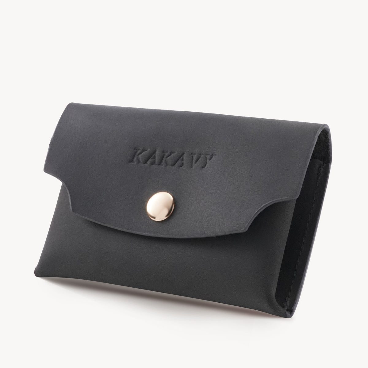 Handcrafted Full-Grain Leather Snap Wallet