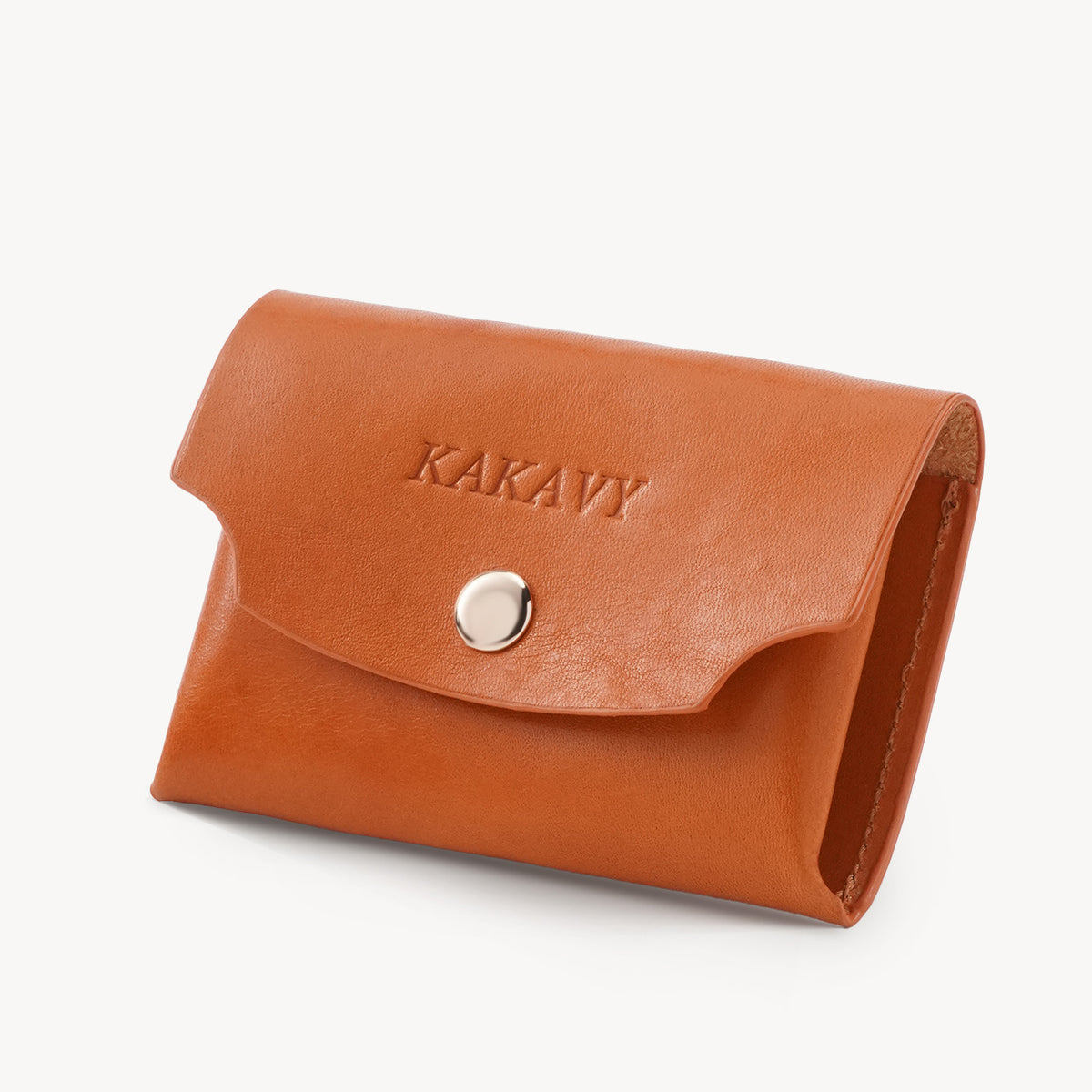 Handcrafted Full-Grain Leather Snap Wallet