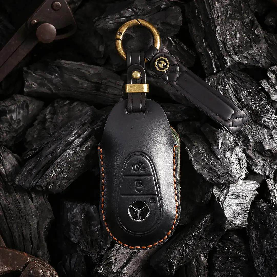 KAKAVY Top Grain Leather Mercedes Key Case product image