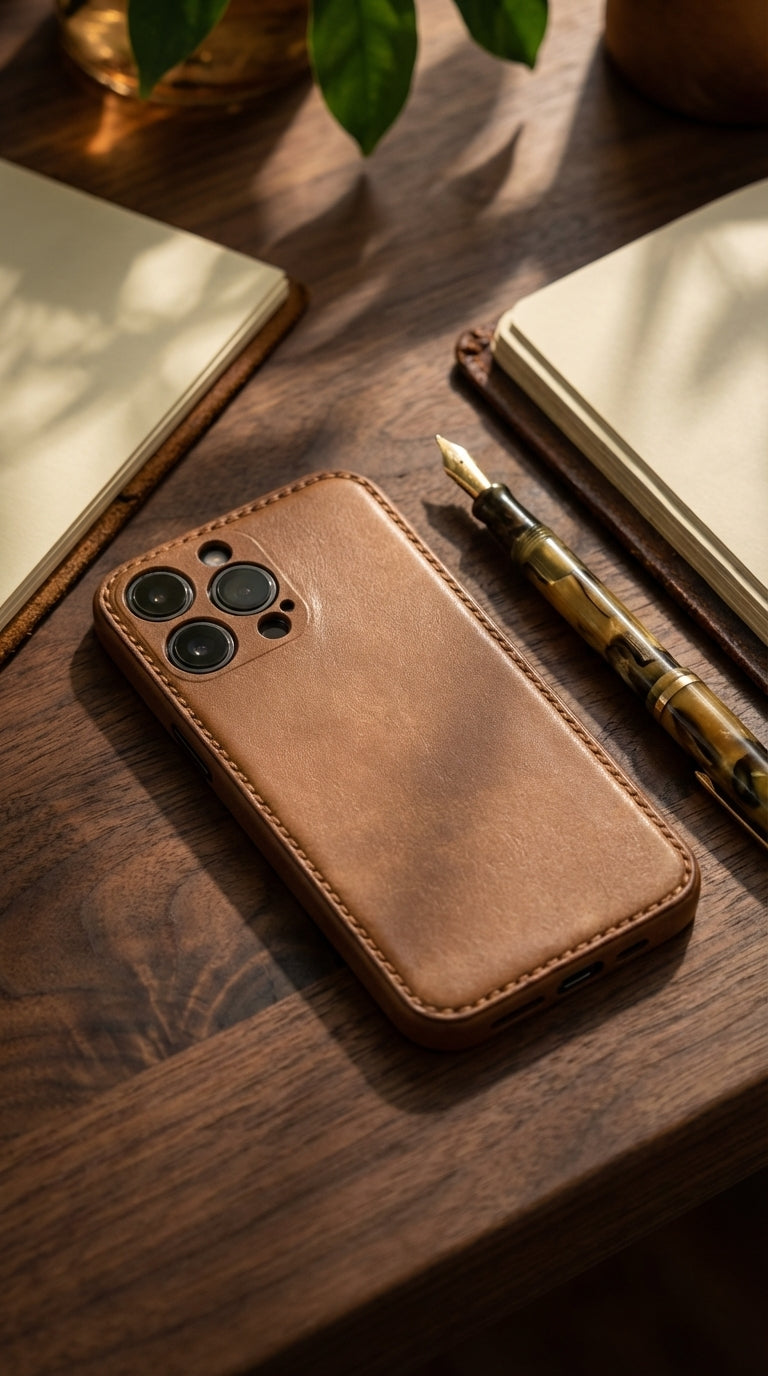 Kakavy Full-Grain Leather Unibody iPhone Case - The Art of Pure Leather Craft detail image 5