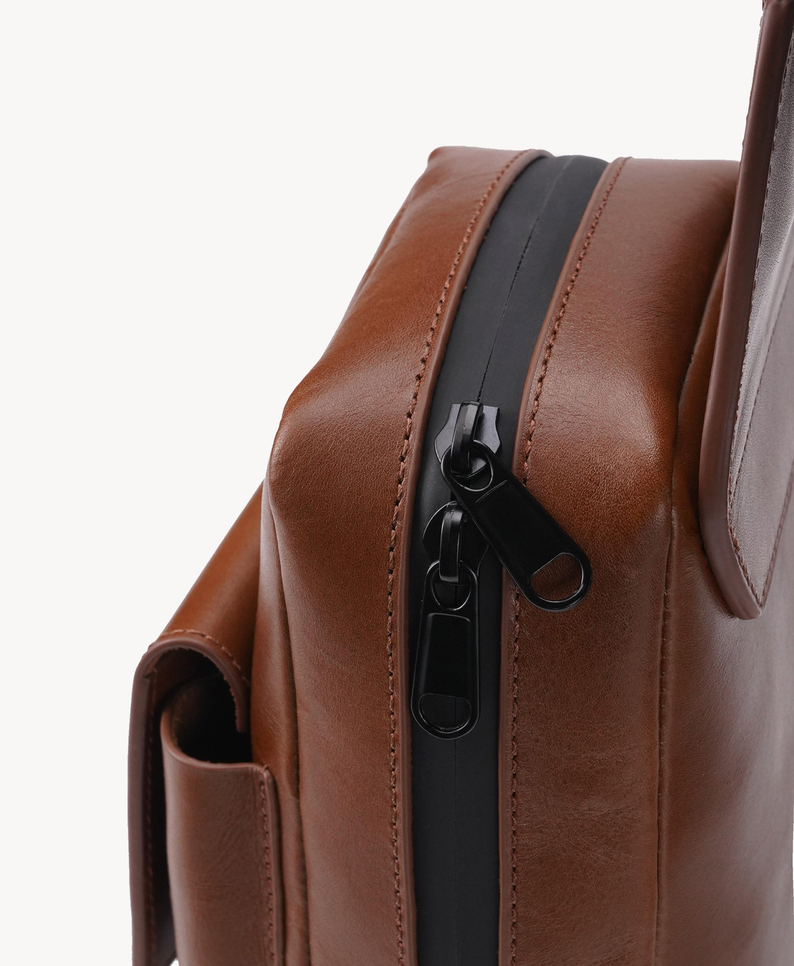 Bauletto da moto in pelle vintage americana