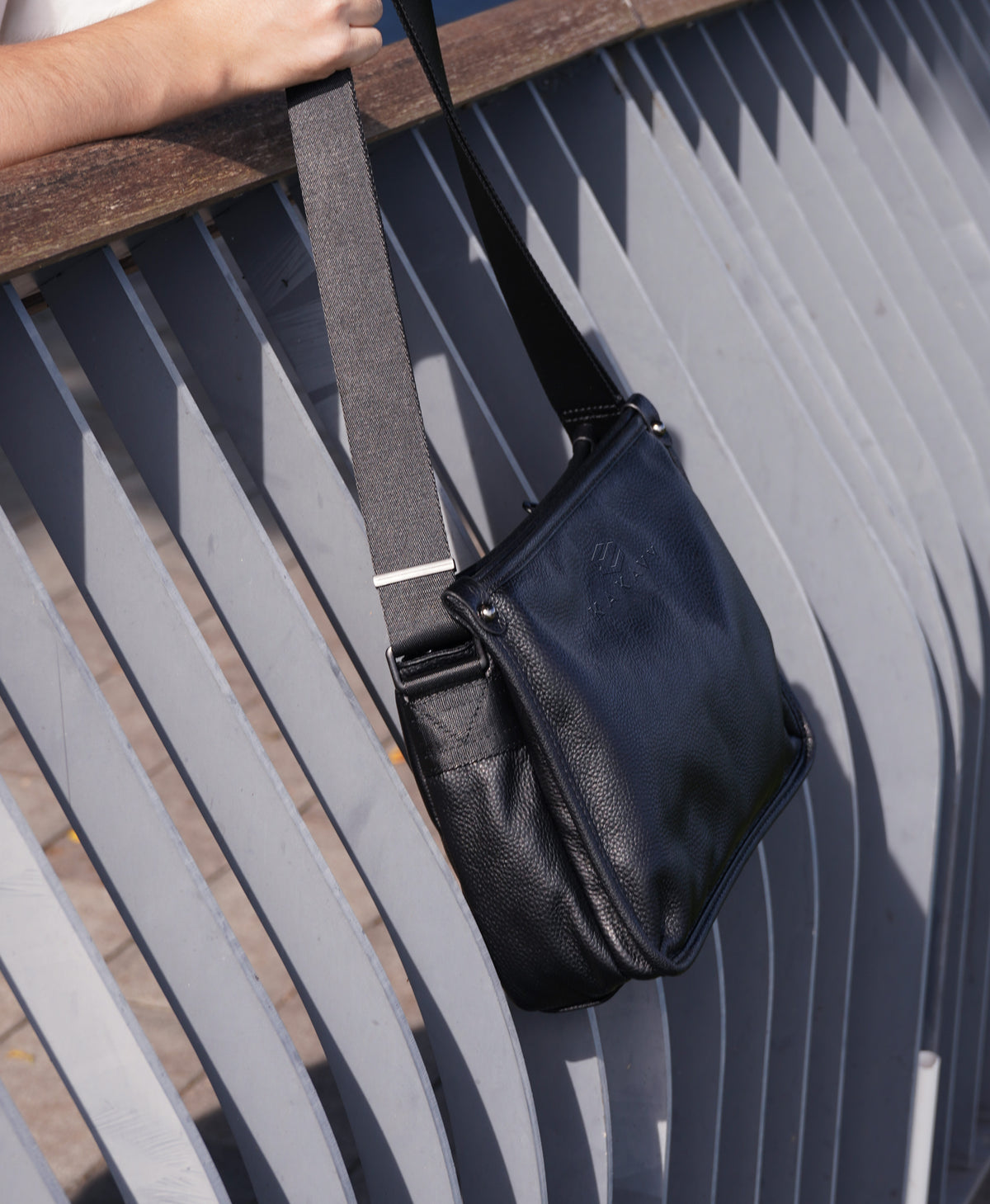 Top-Grain Leather Messenger Bag