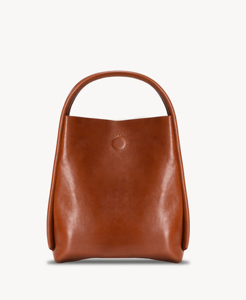 Handcrafted Full-Grain Leather Bucket Bag