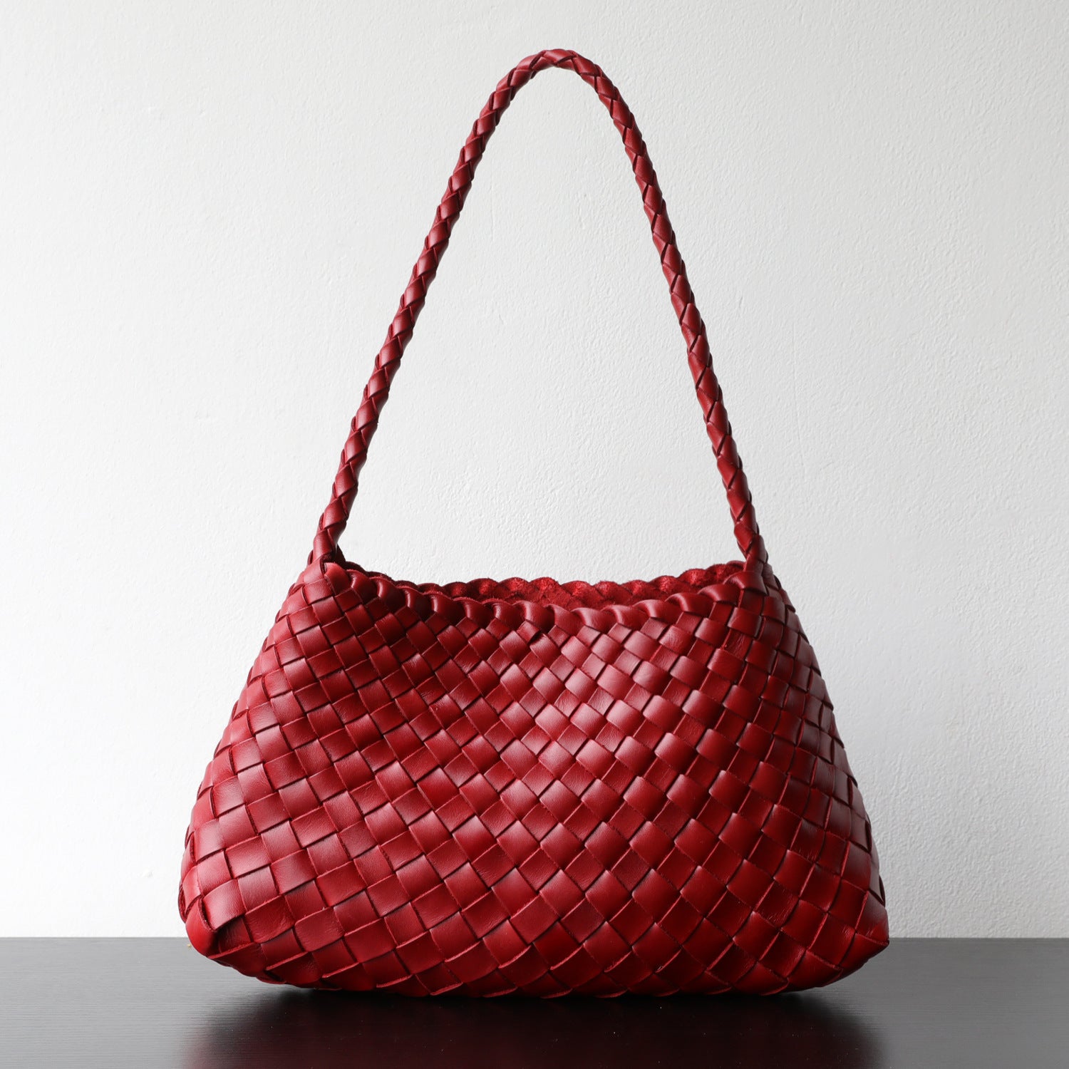 KAKAVY Handwoven Leather Tote - Quiet Luxury, Timeless Texture product image