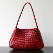 KAKAVY Handwoven Leather Tote - Quiet Luxury, Timeless Texture product image