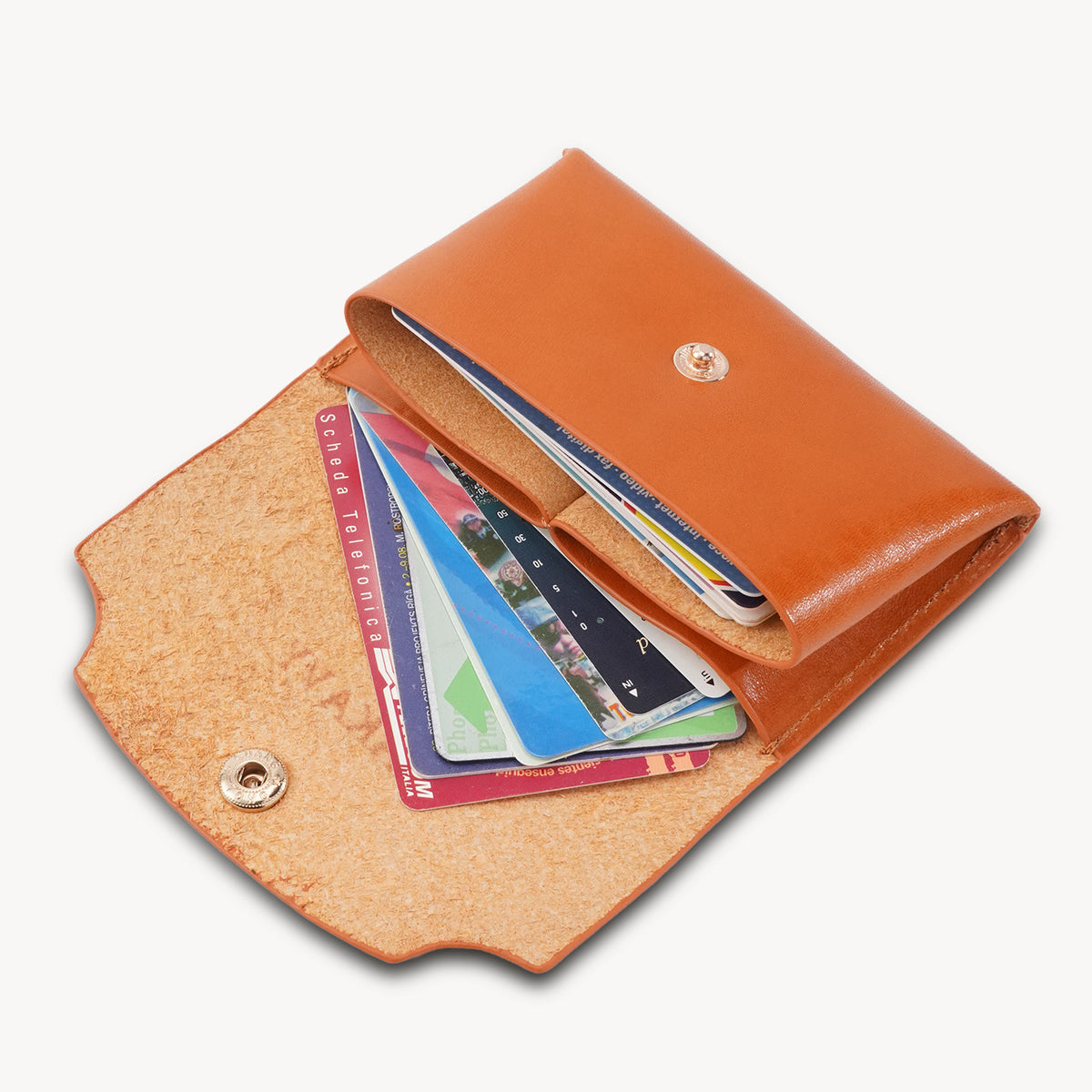 Handcrafted Full-Grain Leather Snap Wallet