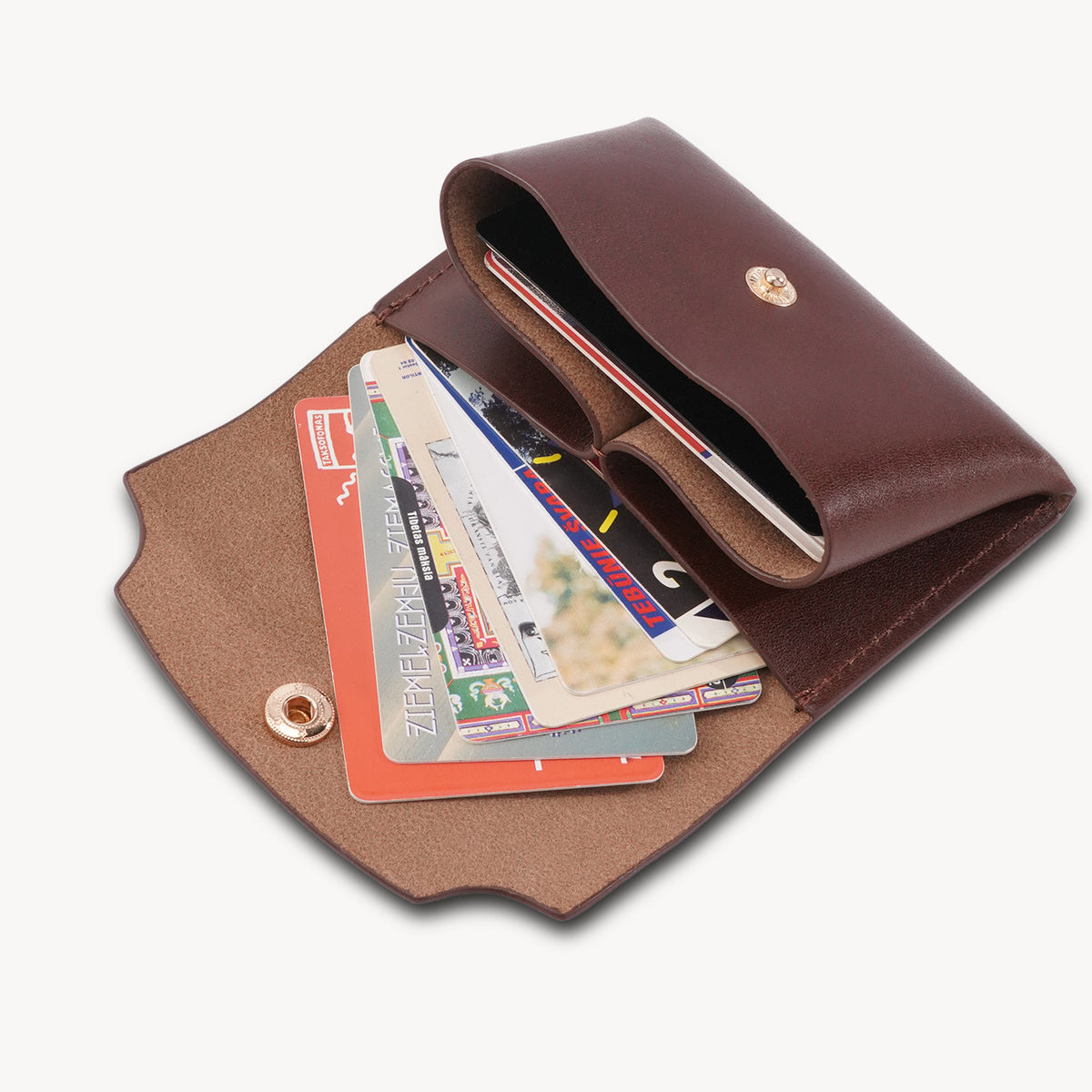 Handcrafted Full-Grain Leather Snap Wallet