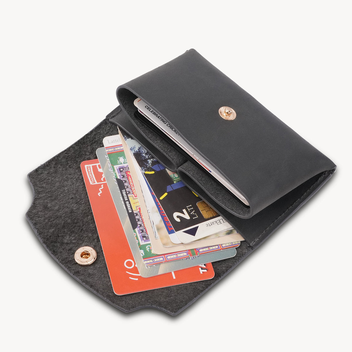 Handcrafted Full-Grain Leather Snap Wallet