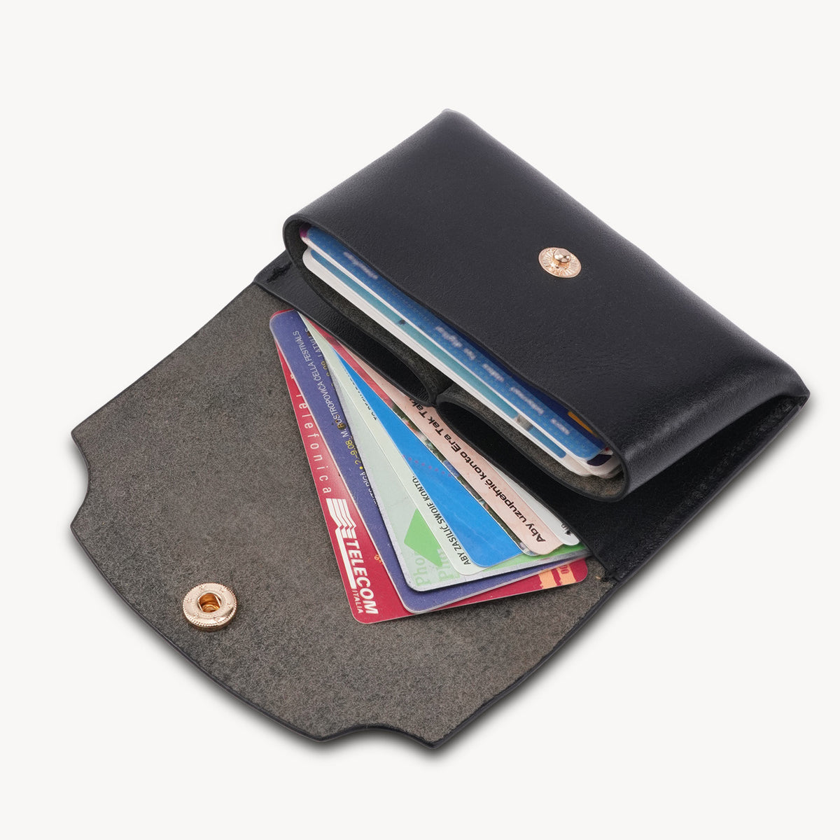 Handcrafted Full-Grain Leather Snap Wallet