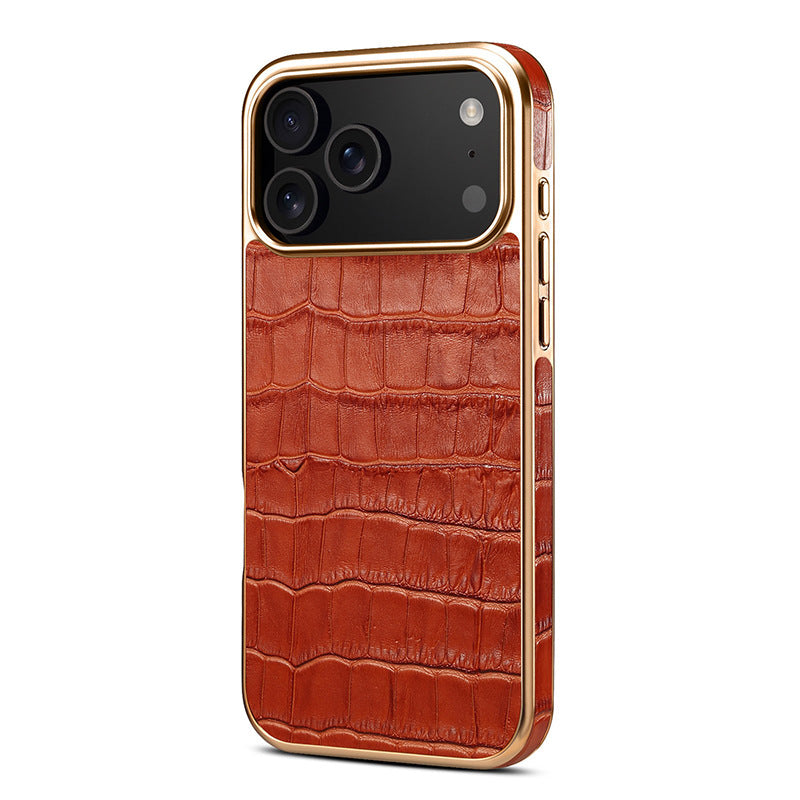 KAKAVY Croc-Embossed Leather Case for iPhone Case detail image 9