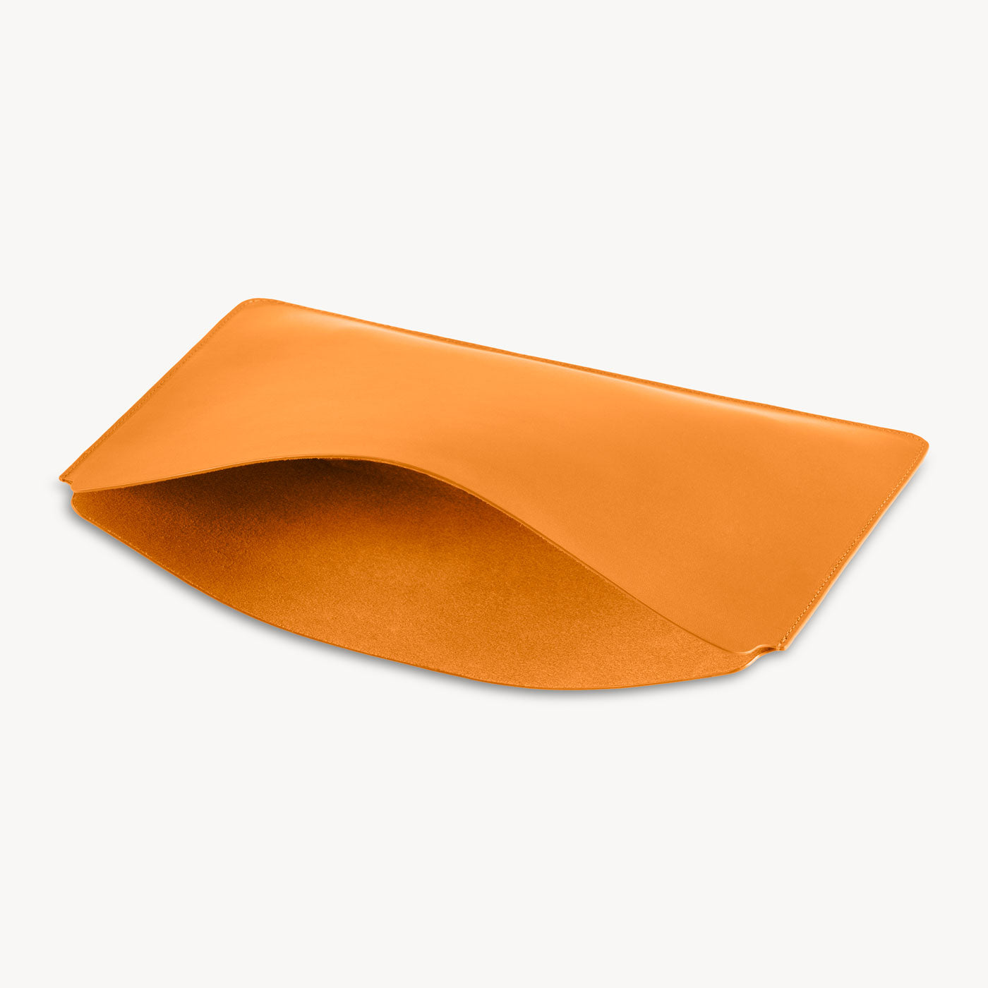 Honey Tan full grain leather sleeve detail view 4