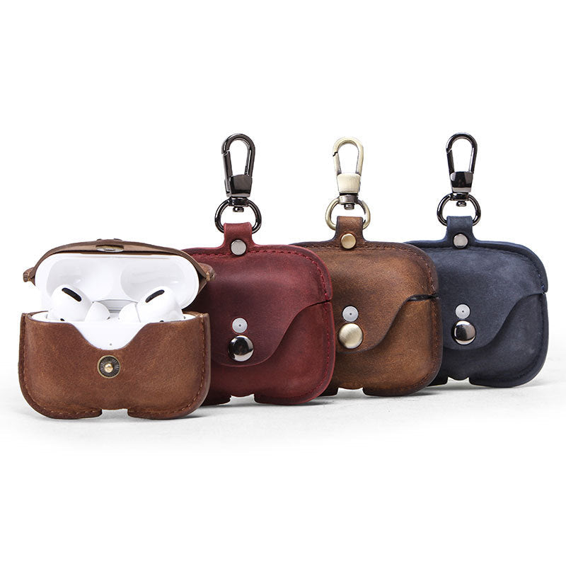 KAKAVY Genuine Leather AirPods Pro Case leather AirPods case detail photo 3