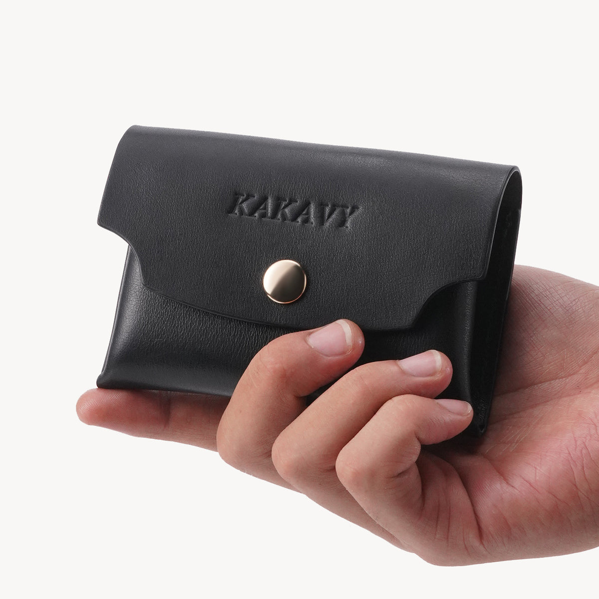Handcrafted Full-Grain Leather Snap Wallet