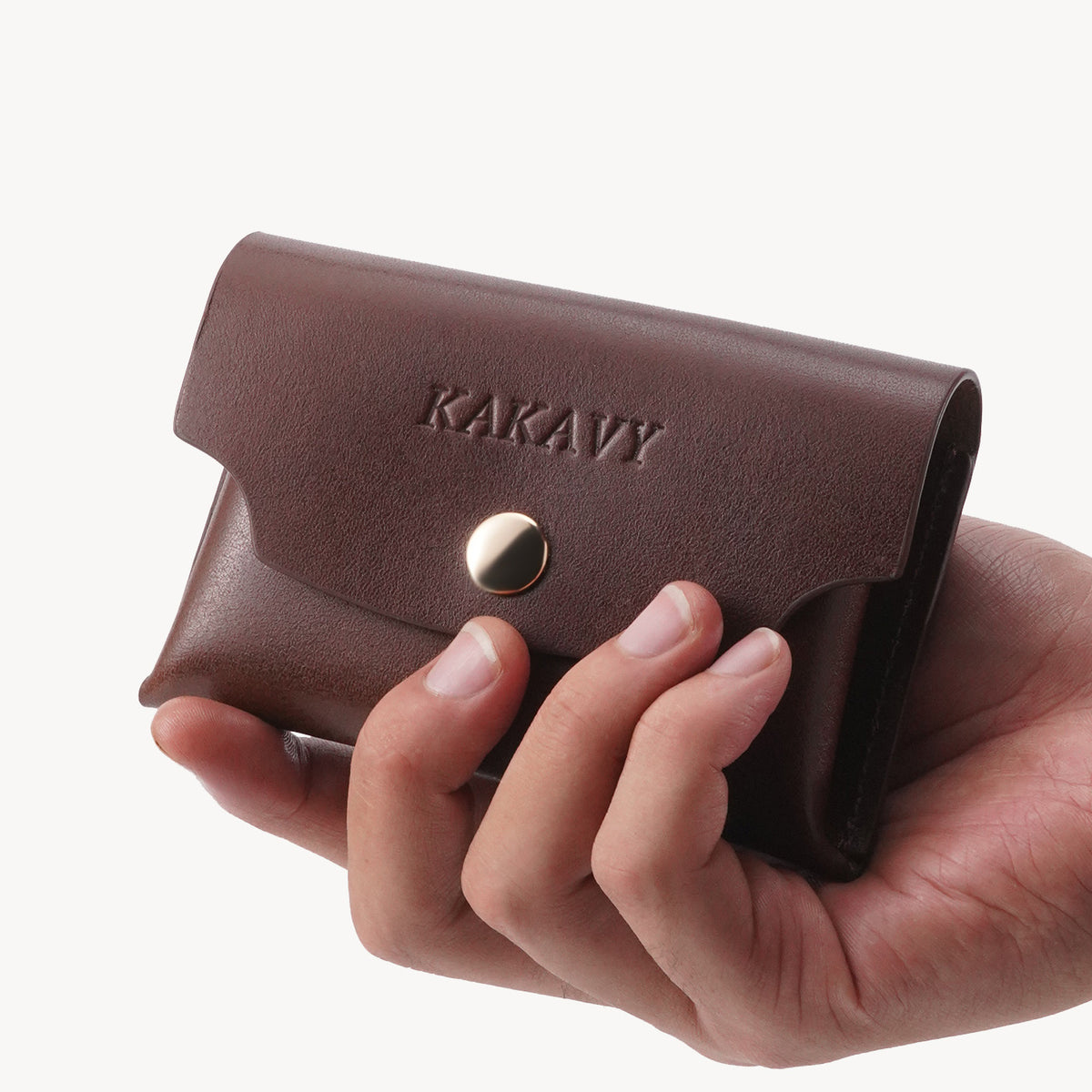 Handcrafted Full-Grain Leather Snap Wallet
