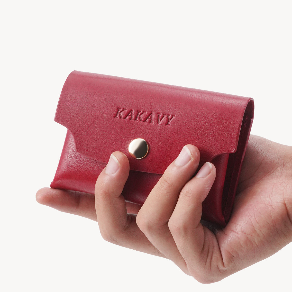 Handcrafted Full-Grain Leather Snap Wallet