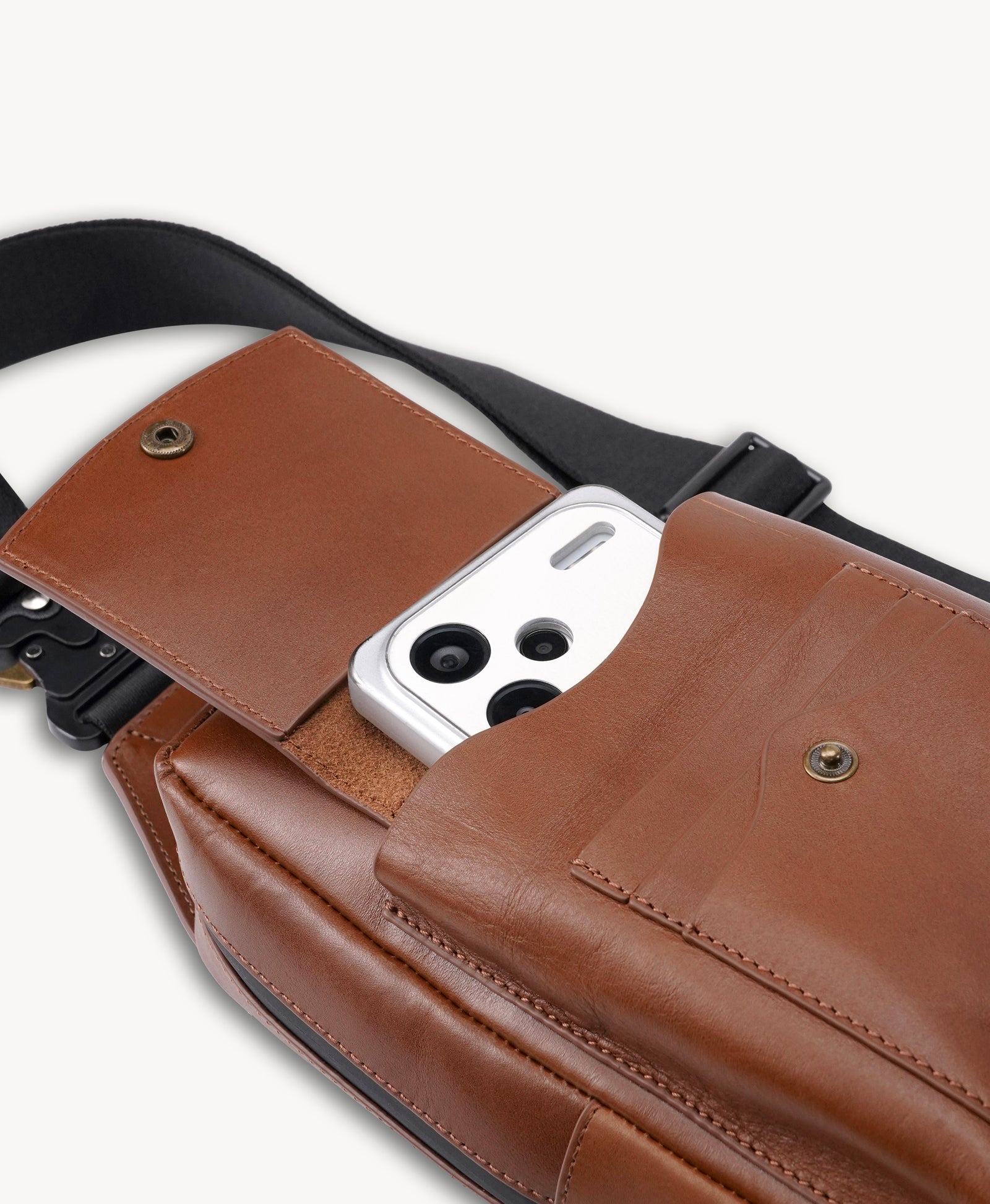 Bauletto da moto in pelle vintage americana