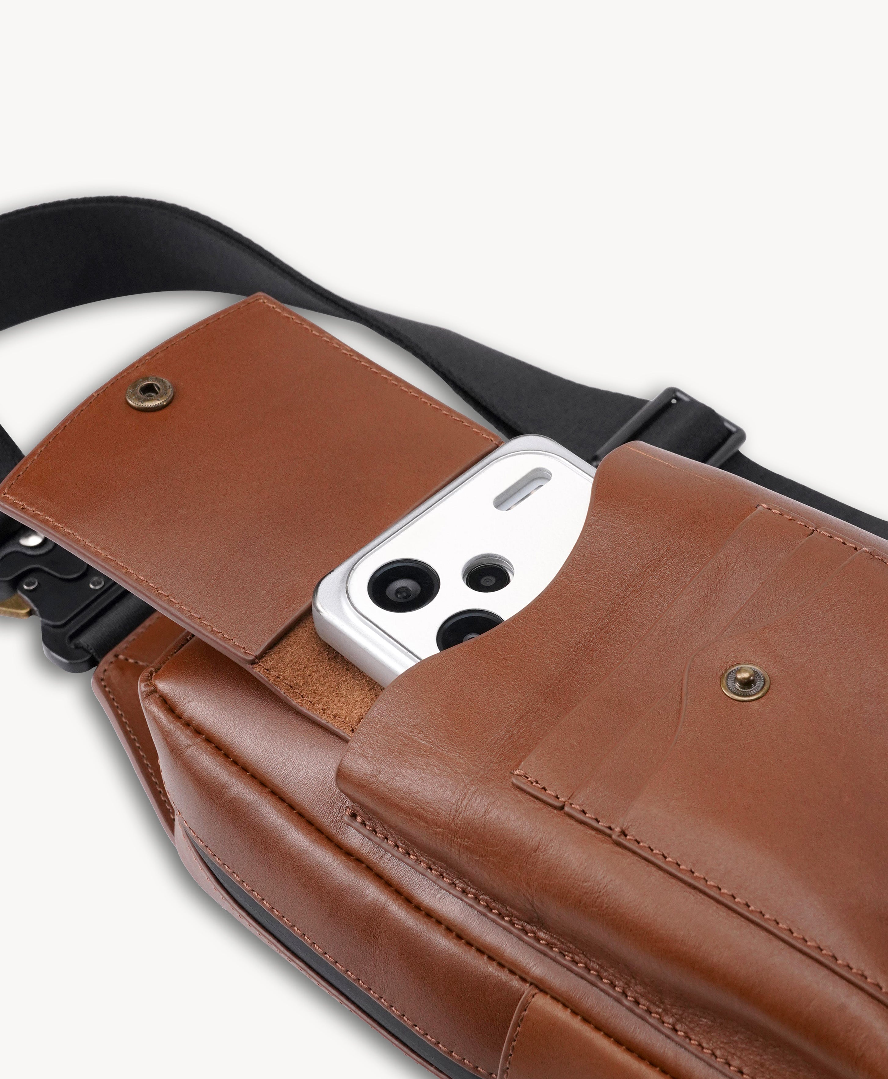 Bauletto da moto in pelle vintage americana