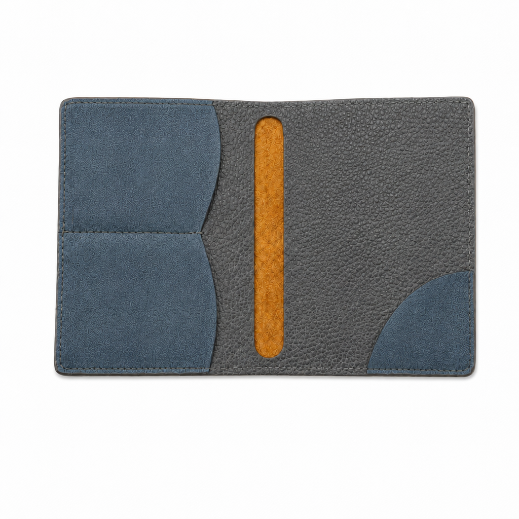 KAKAVY Handmade Genuine Leather Passport Holder leather passport holder detail photo 7