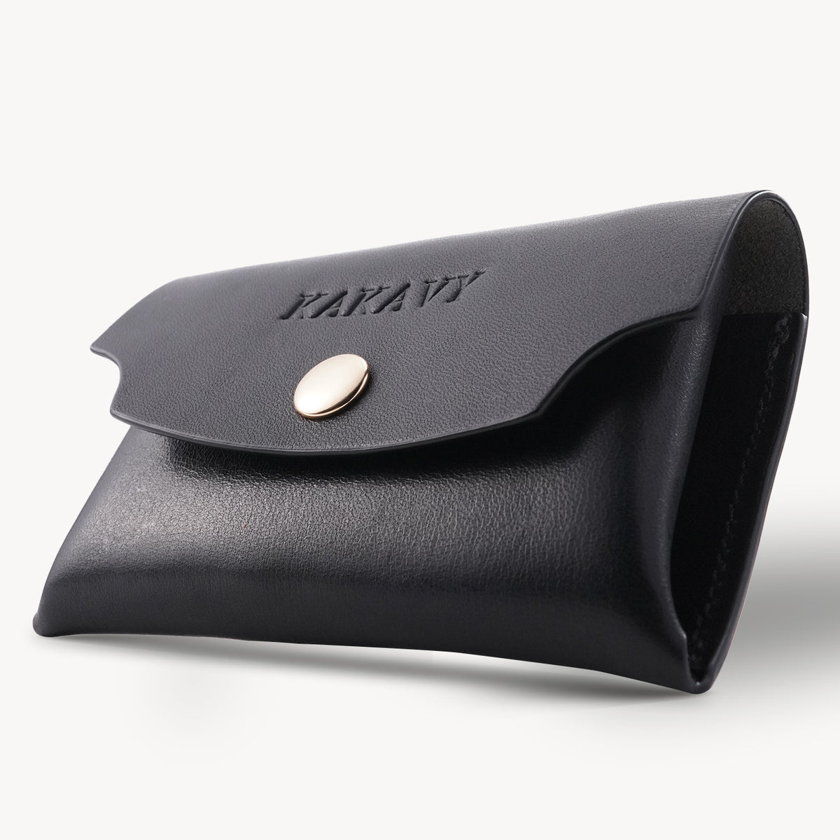 Handcrafted Full-Grain Leather Snap Wallet