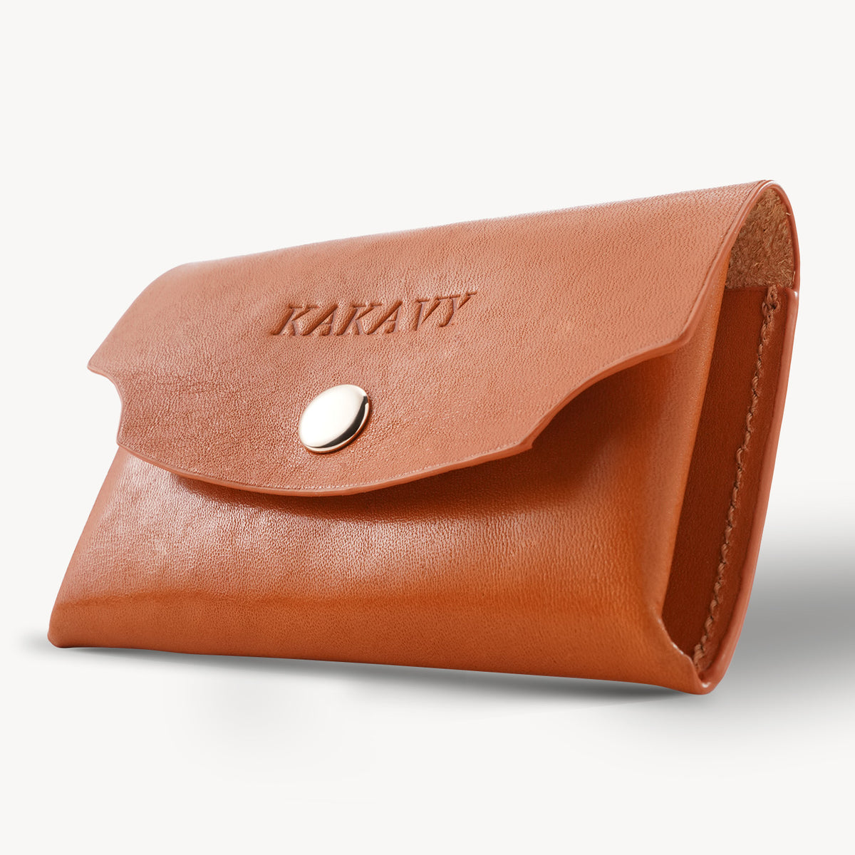 Handcrafted Full-Grain Leather Snap Wallet