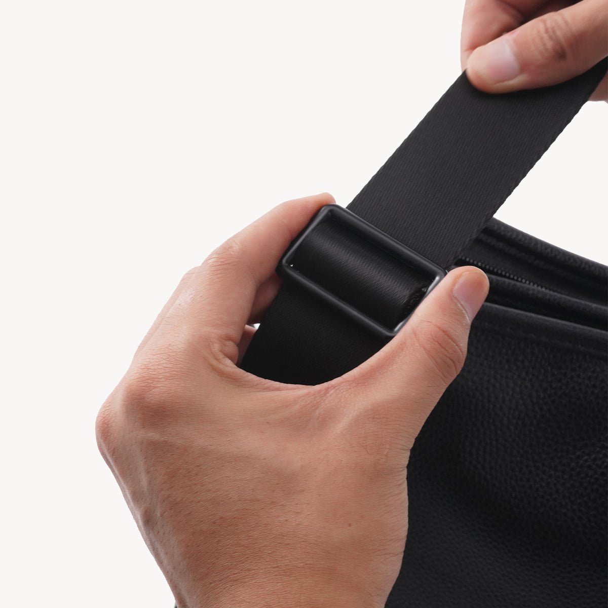 Top-Grain Leather Messenger Bag