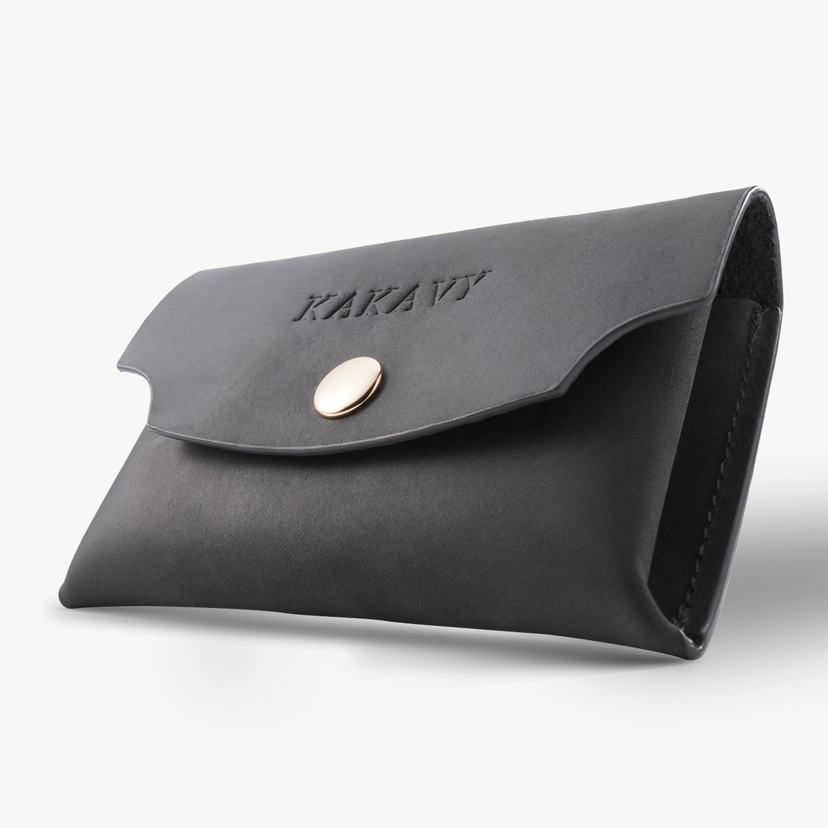 Handcrafted Full-Grain Leather Snap Wallet