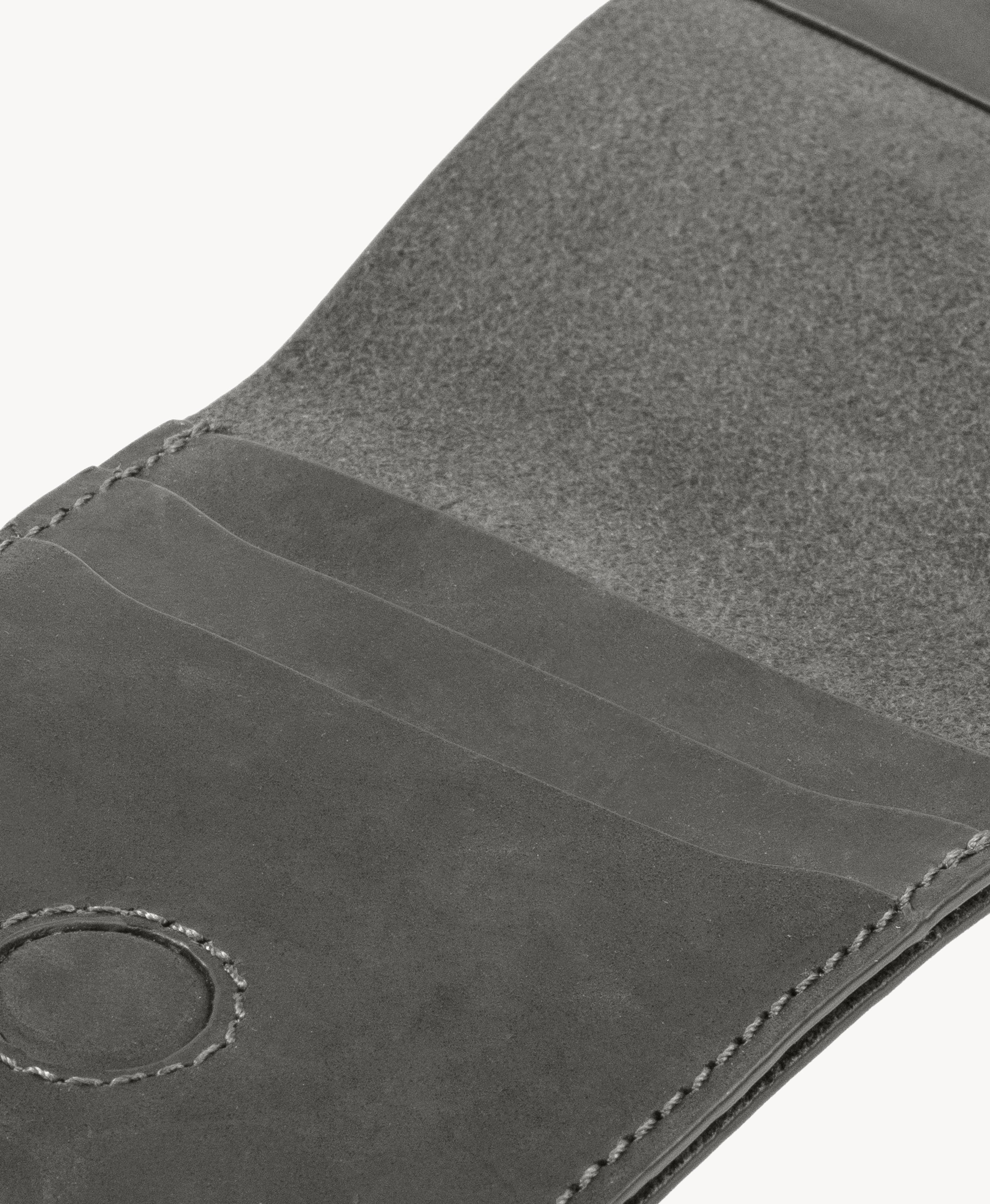 Vintage handgemaakte volnerf leren portemonnee met drukknopen