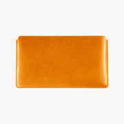 Honey Tan full grain leather sleeve for iPad and MacBook