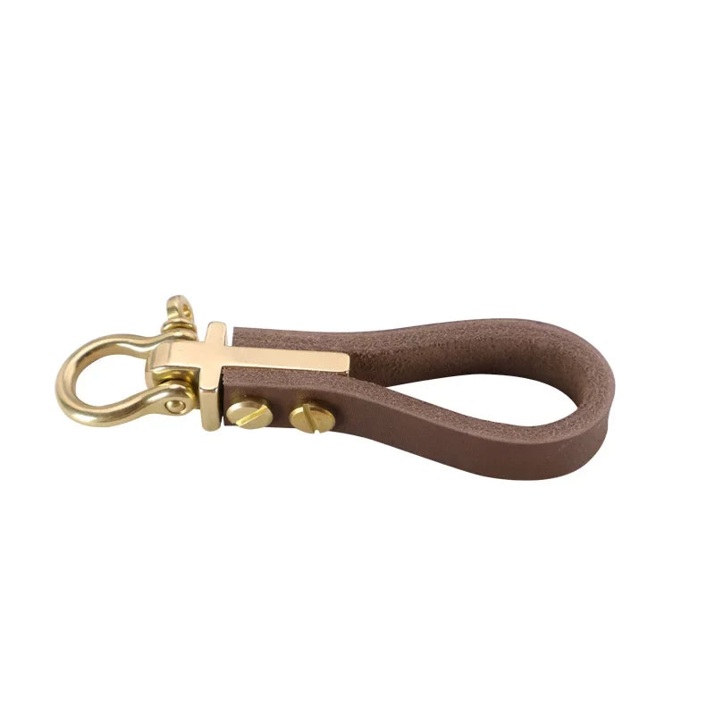 Horseshoe shackle screw closure detail