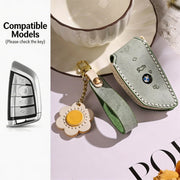 Handgefertigtes Schlüsseletui aus echtem Leder für BMW