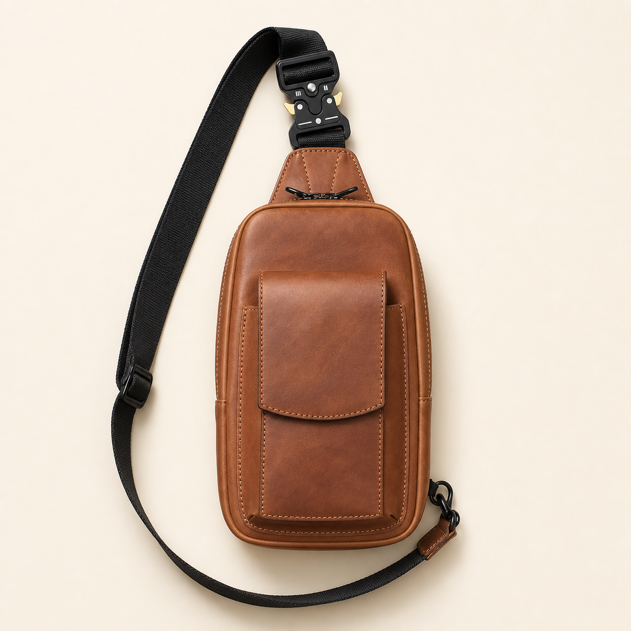 Vintage American Leather Motorcycle Chest Pack