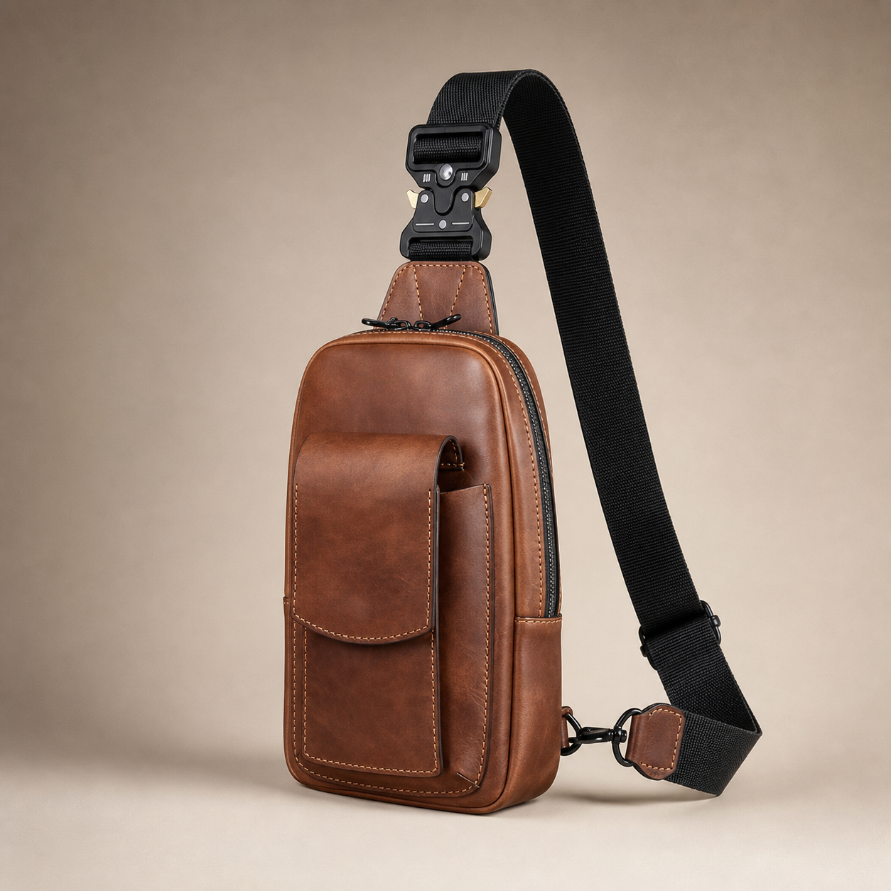 Vintage American Leather Motorcycle Chest Pack