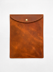 KAKAVY Handcrafted Leather MacBook Sleeve (Fits 13-16 inch laptops) leather laptop sleeve main product photo