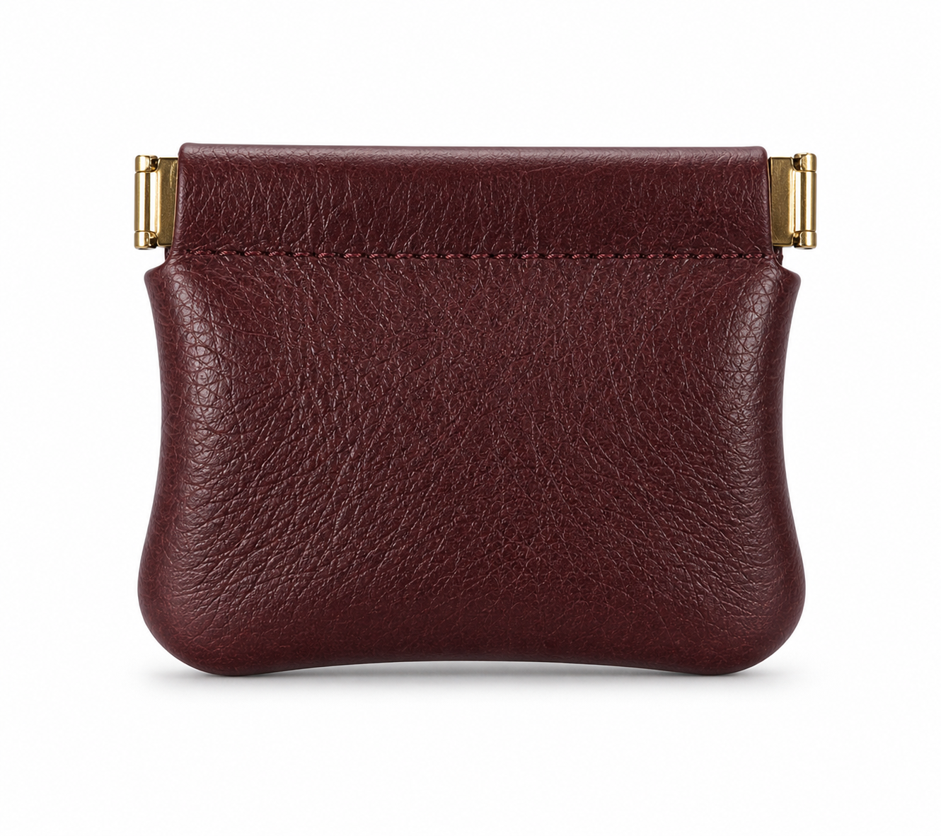 KAKAVY Handcrafted Leather Spring-Top Coin Purse leather wallet detail photo 7