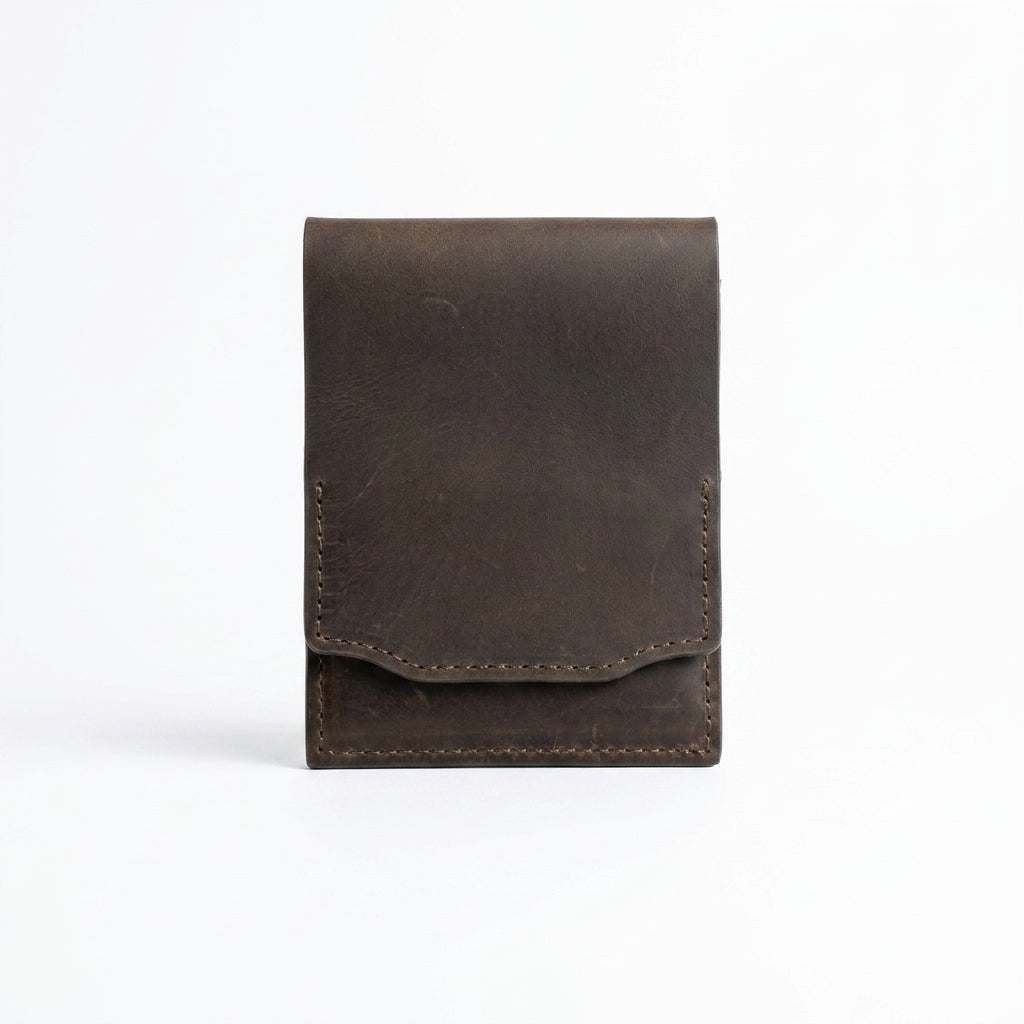 KAKAVY Vintage Handcrafted Full-Grain Leather Snap Wallet product image