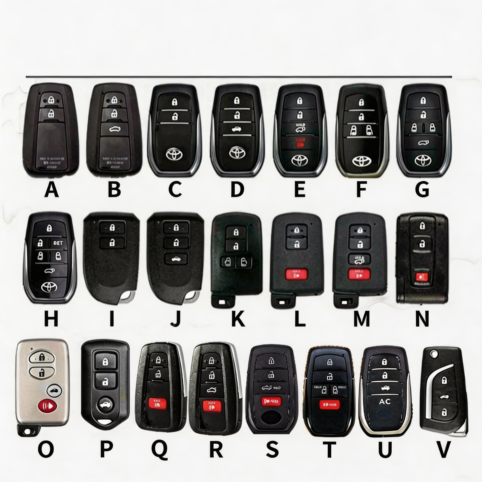 Top Grain Leather Toyota nyckelväska