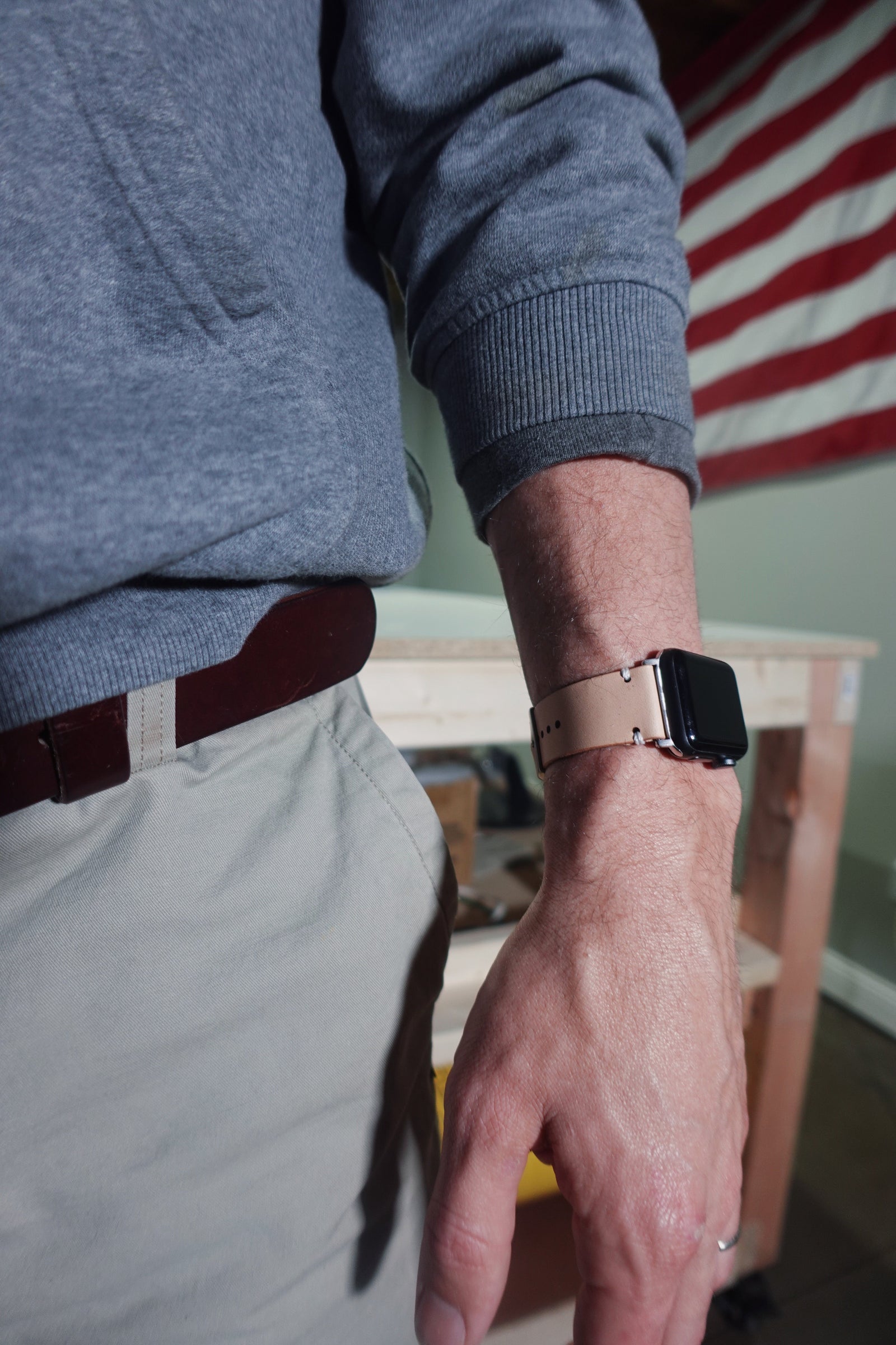 KAKAVY Full-Grain Leather Watch Strap detail image 8